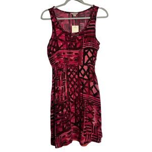 NWT Lucky Brand Sheer Summer Dress with Slip SIZE S Pink Purple Multicolor NEW